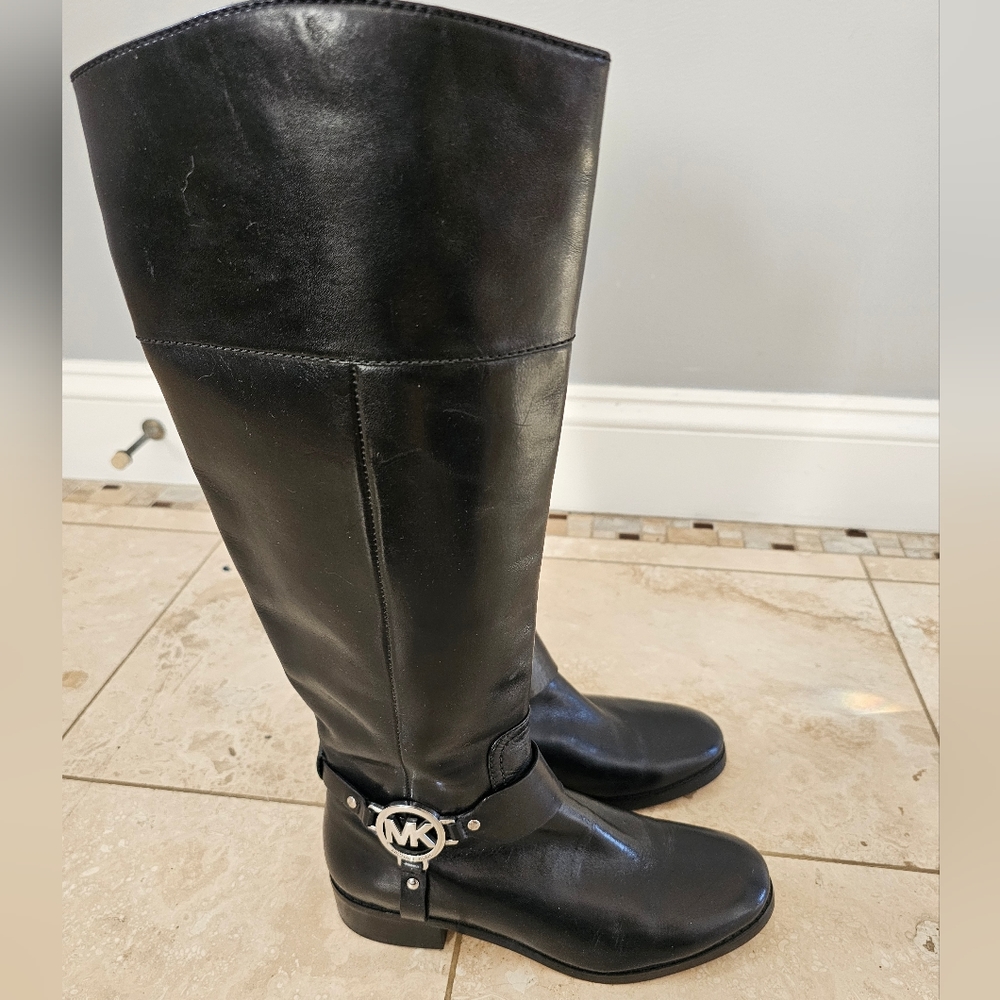 Tall black Michael Kors boots